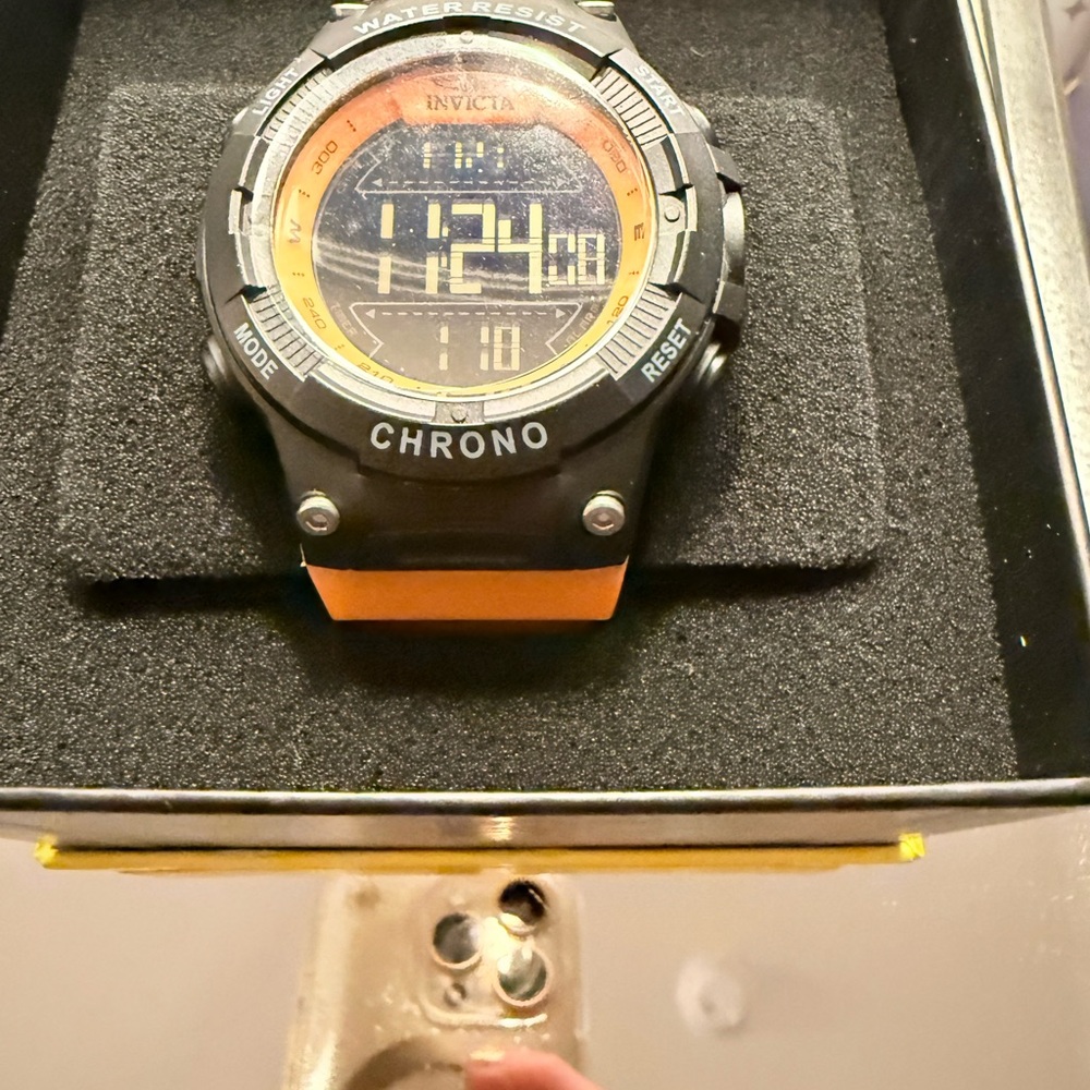Invicta Black and Orange Smartwatch